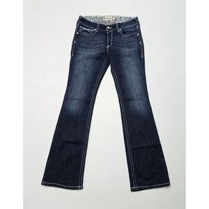 Ariat Real Denim Womens 32L Dark Wash Bootcut Jeans Contrast Stitch 10018351